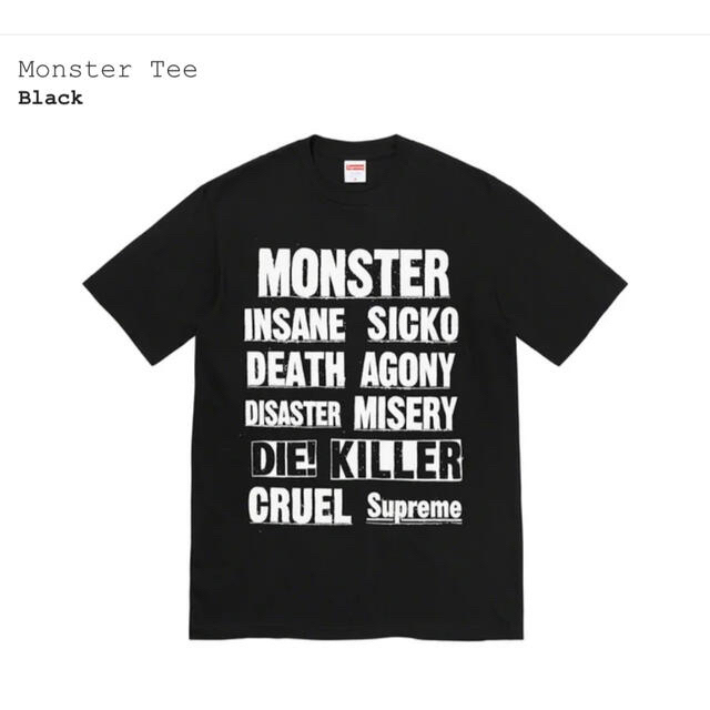 シュプリーム Supreme Monster Tee 半額商品 6300円 www.gold-and-wood.com