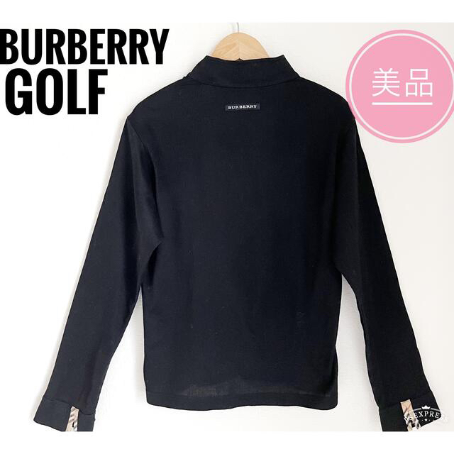 BURBERRY(バーバリー)のバーバリーゴルフ ゴルフウエア プルオーバー 黒 レディースのトップス(カットソー(長袖/七分))の商品写真