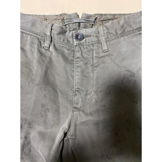 ⭐️men's⭐️ インコテックス ヴィンテージ加工プリントパンツ