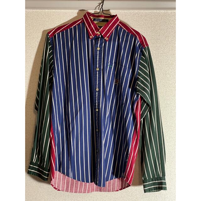 TOMMY HILFIGER(トミーヒルフィガー)の90s 古着 TOMMY HILFIGER ストライプBDシャツ マルチカラー  メンズのトップス(シャツ)の商品写真