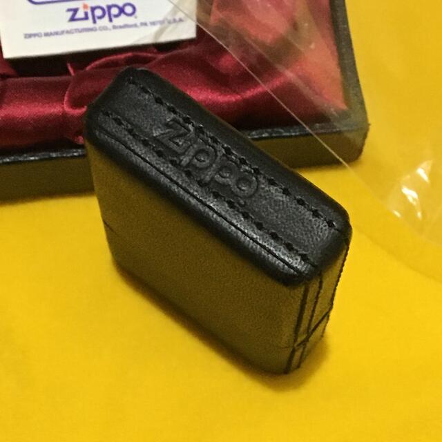 ZIPPO(ジッポー)のZIPPO 矢沢永吉 E.YAZAWA ブラックレザー 新品未使用 美品 エンタメ/ホビーのタレントグッズ(ミュージシャン)の商品写真