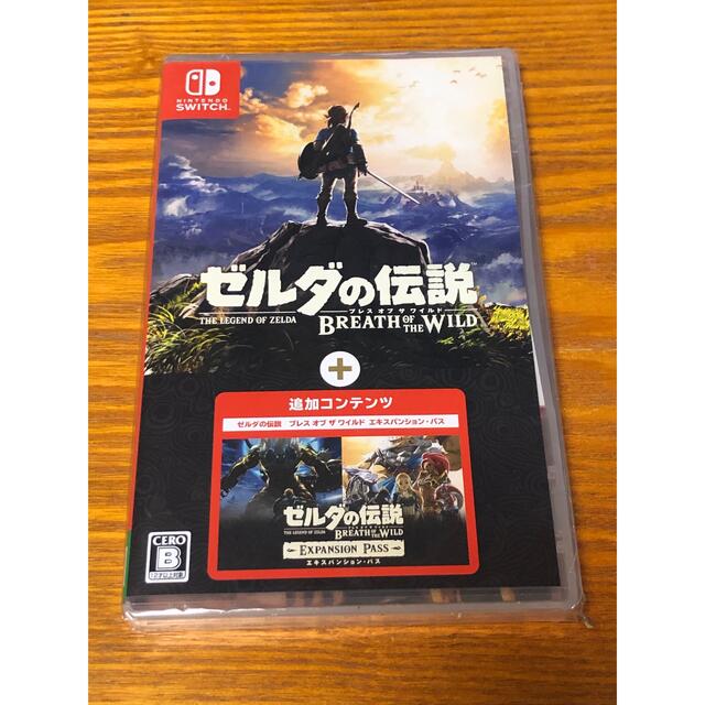 switch ゼルダの伝説　ブレスオブザワイルド　シュリンク付新品未開封