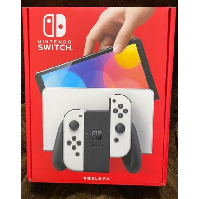 最初の 新型 本体 ホワイト 有機ELモデル スイッチ ニンテンドー 家庭 ...