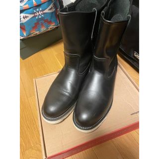 レッドウィング(REDWING)のペコスブーツ　US10 28cm ブラック(ブーツ)