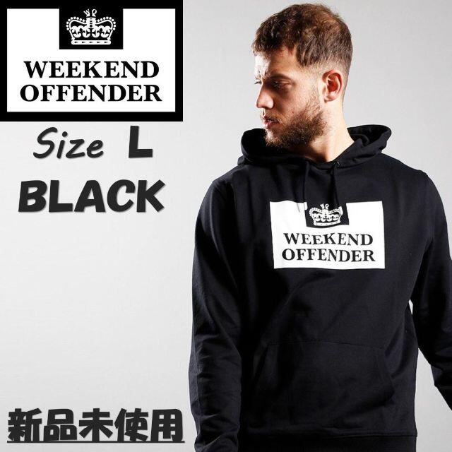 開店記念セール！ WO L Hoodie　BLACK　size Logo Prison パーカー