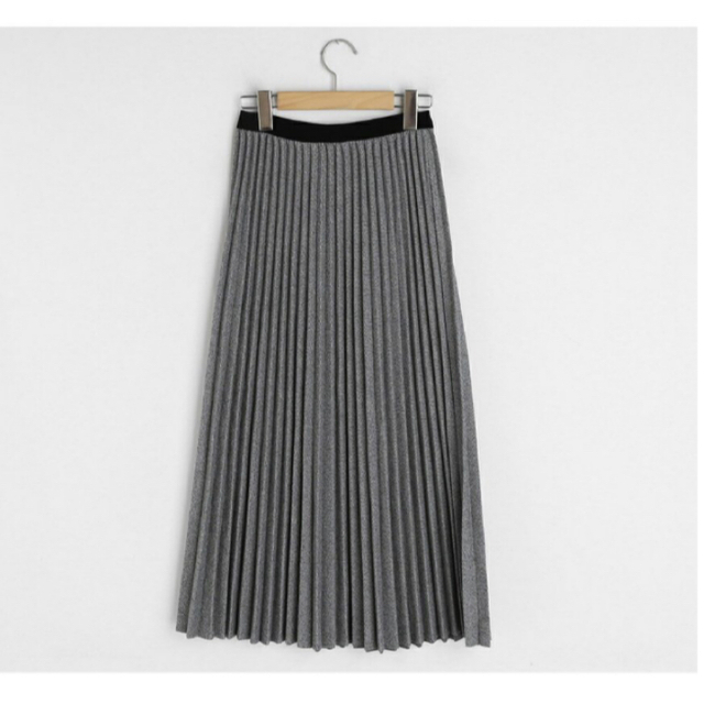 dholic(ディーホリック)の新品タグ付❗️プリーツスカート ロングスカート ロング丈 ヘリンボーンスカート  レディースのスカート(ロングスカート)の商品写真