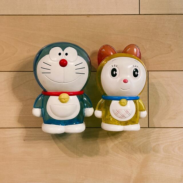 ドラえもん&ドラミちゃん クリスタル 貯金箱の通販 by achu's ドラえもん&ドラミちゃん クリスタル 貯金箱の通販 by achu's