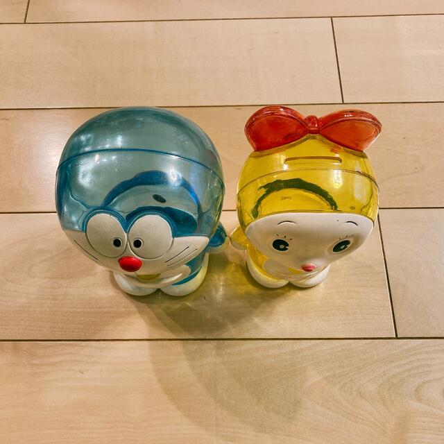 ドラえもん&ドラミちゃん クリスタル 貯金箱の通販 by achu's ドラえもん&ドラミちゃん クリスタル 貯金箱の通販 by achu's