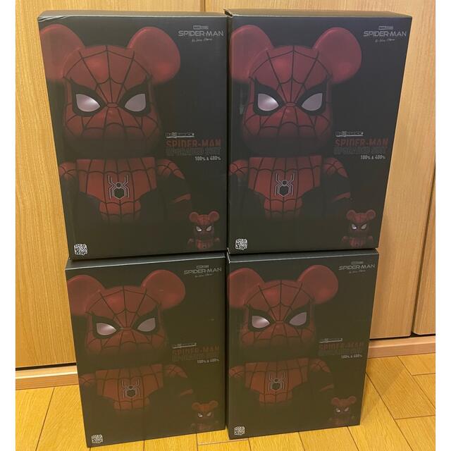 【BE@RBRICK 】スパイダーマン　100% & 400% 4つセットフィギュア