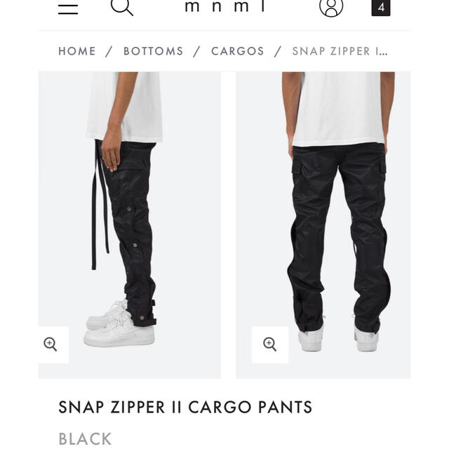 FEAR OF GOD(フィアオブゴッド)のmnml SNAP ZIPPER II CARGO PANTS   メンズのパンツ(ワークパンツ/カーゴパンツ)の商品写真