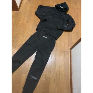 新品☆スウェット☆上下セット　黒　レディース XSサイズ(トレーナー/スウェット)