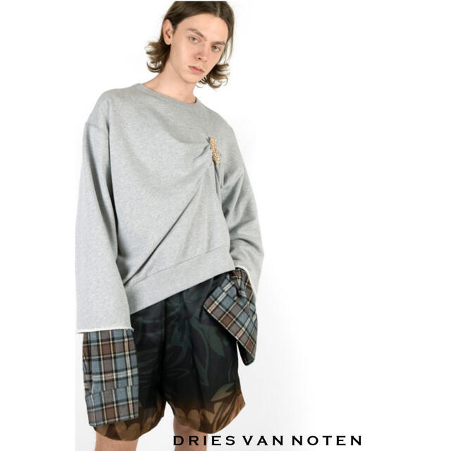 ナチュラ タグ付・新品 DRIES VAN NOTEN スウェット ドレープ スカート