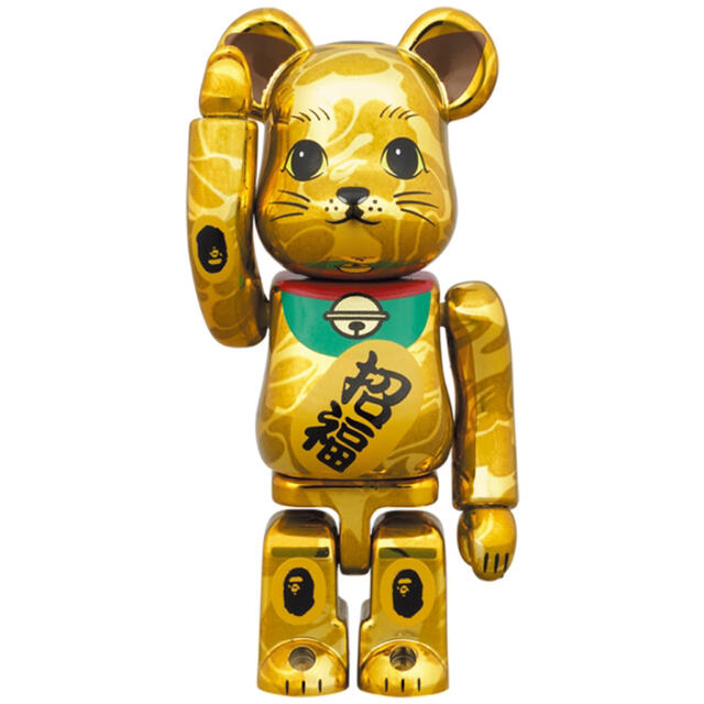 BE@RBRICK BAPE 招き猫 金メッキ&達磨銀メッキ100%&400%