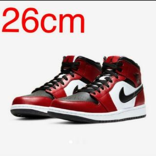 ナイキ(NIKE)の26cm AIR JORDAN 1 MID CHICAGO BLACK TOE(スニーカー)