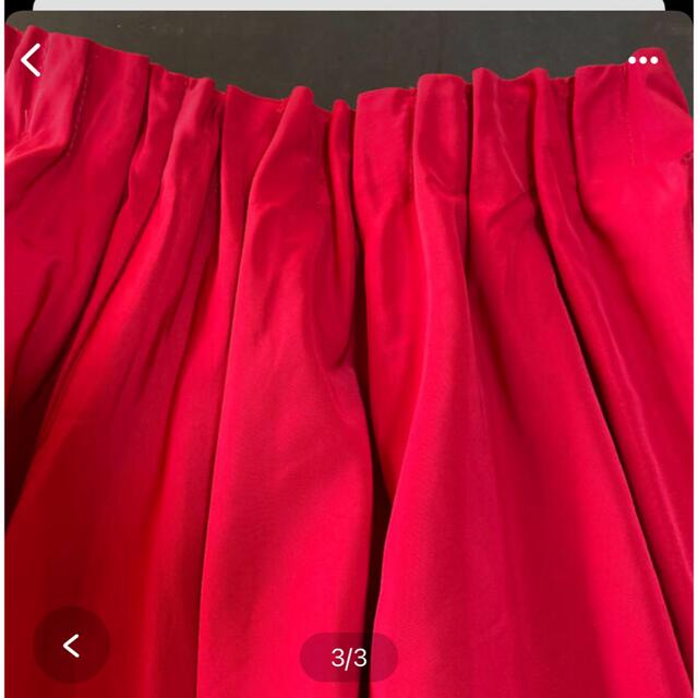 tocco(トッコ)のトッコクローゼット　赤　フレアスカート レディースのスカート(ひざ丈スカート)の商品写真