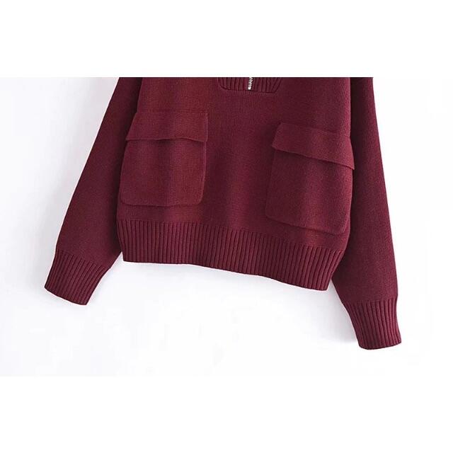 ZARA(ザラ)の❄️1月新作☃️7210◆ジッパー襟 ニット セーター レディースのトップス(ニット/セーター)の商品写真