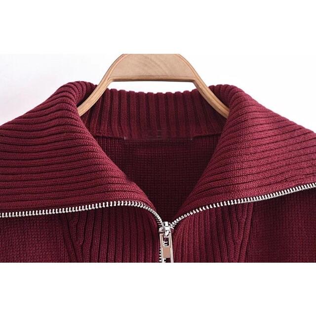 ZARA(ザラ)の❄️1月新作☃️7210◆ジッパー襟 ニット セーター レディースのトップス(ニット/セーター)の商品写真