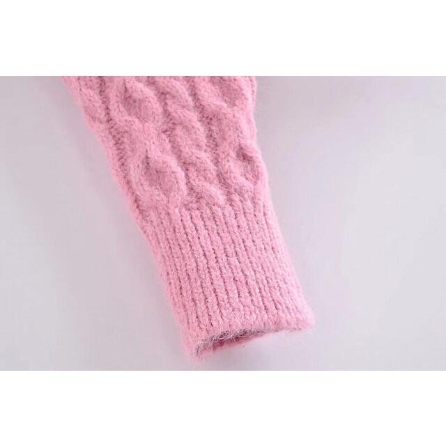 ZARA - ❄️1月新作☃️7211◇pink ピンク リボン ニット ZARA - ❄️1月新作☃️7211◇pink ピンク リボン ニット