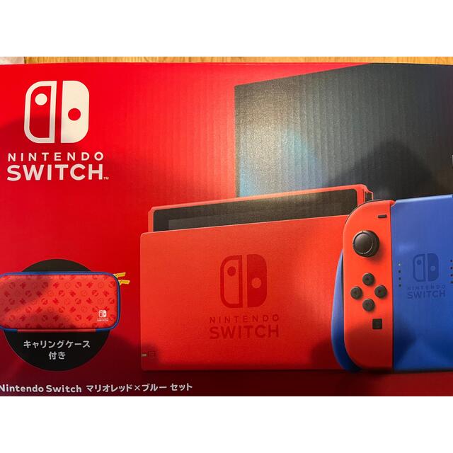 Nintendo Switch(ニンテンドースイッチ)のニンテンドースイッチ マリオレッド ブルー　Nintendo Switch エンタメ/ホビーのゲームソフト/ゲーム機本体(家庭用ゲーム機本体)の商品写真