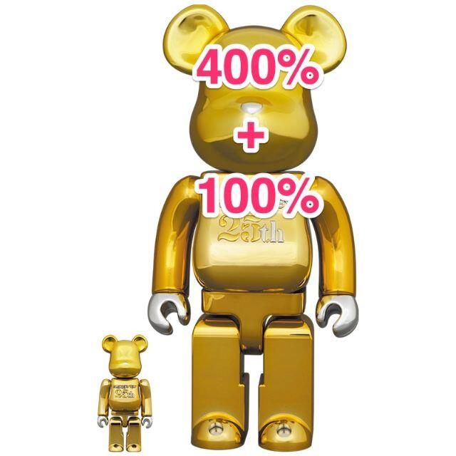 新品未開封  BE@RBRICK 25th 400% 100%