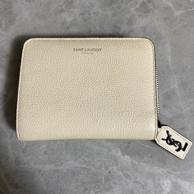 Saint Laurent - サンローラン 折り財布 ホワイトの通販 by natsu ...