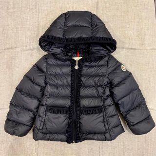 モンクレール(MONCLER)の美品❣️モンクレール ネイビー フリル キッズ ダウン(ジャケット/上着)