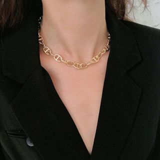 大人気デザイン アンカーチェーンネックレス メンズ レディース