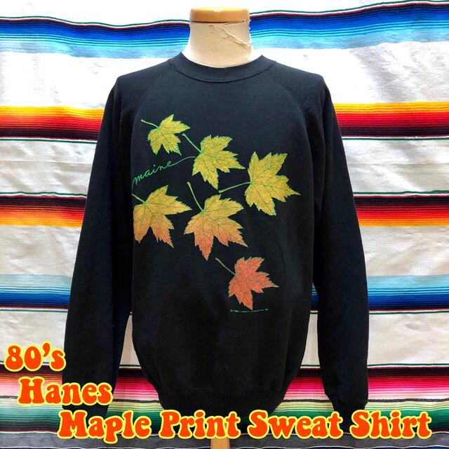 80's Hanes もみじ プリント スウェット | svetinikole.gov.mk