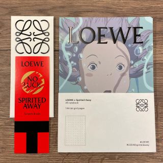 ロエベ(LOEWE)のLOEWE×スタジオジブリ　ノートブック(おみくじ付き)(ノート/メモ帳/ふせん)