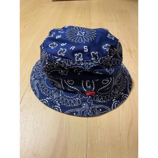 シュプリーム(Supreme)のSupreme Bandana Crusher "Navy"美品(ハット)