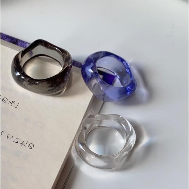 【Clear ring】 -Chunky- レディースのアクセサリー(リング(指輪))の商品写真