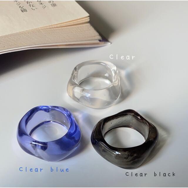 【Clear ring】 -Chunky- レディースのアクセサリー(リング(指輪))の商品写真