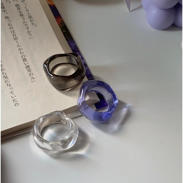 【Clear ring】 -Chunky- レディースのアクセサリー(リング(指輪))の商品写真