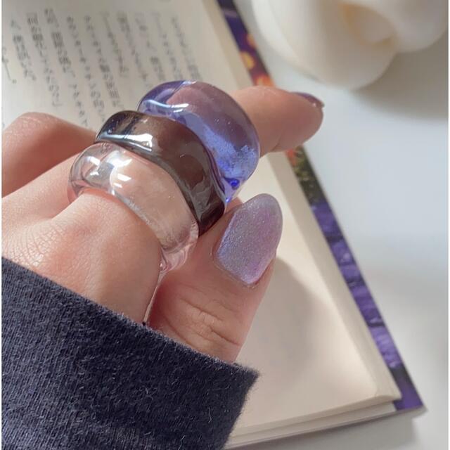 【Clear ring】 -Chunky- レディースのアクセサリー(リング(指輪))の商品写真