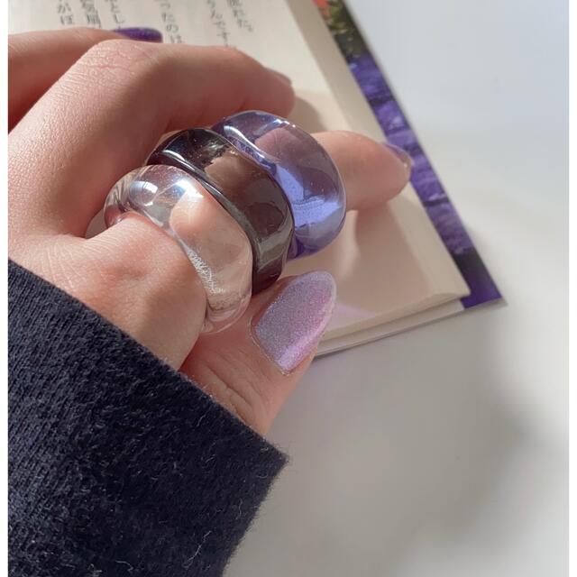 【Clear ring】 -Chunky- レディースのアクセサリー(リング(指輪))の商品写真