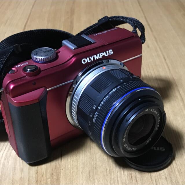 OLYMPUS ミラーレス一眼 E-PL1s LKIT RED レッド レンズキット 【50%OFF!】 E-PL1s