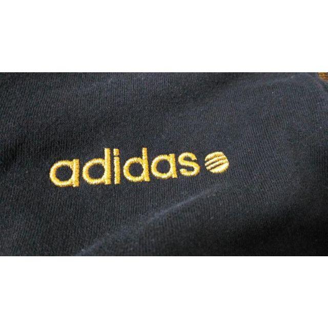 【美品】adidas パーカー ブラック size O 文字色ゴールド メンズ メンズのトップス(パーカー)の商品写真