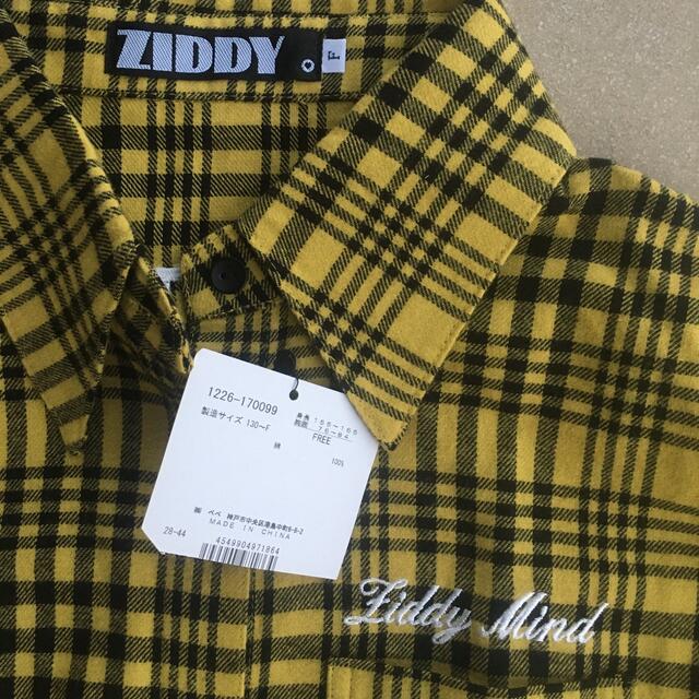 ZIDDY(ジディー)の新品タグ 未着 ZIDDY ジディー 先染めチェックロングシャツ2019AW キッズ/ベビー/マタニティのキッズ服女の子用(90cm~)(ワンピース)の商品写真