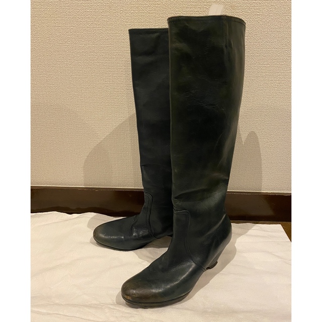 MAISON MARGIELAメゾンマルジェラウエッジヒールロングブーツ35 新しい