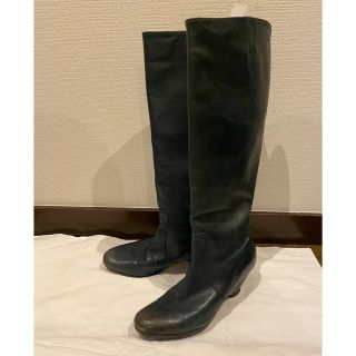 マルタンマルジェラ(Maison Martin Margiela)のMAISON MARGIELAメゾンマルジェラウエッジヒールロングブーツ35(ブーツ)