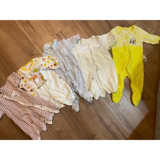 新生児用　冬服　50〜60センチ　まとめ売り　5着(カバーオール)