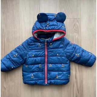 ギャップキッズ(GAP Kids)のGAP アウター ダウンジャケット 90 ミッキー(ジャケット/上着)