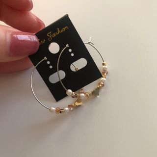 No. 104 ビーズフープピアス(ピアス)