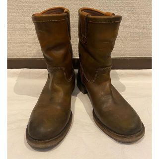 ドクターマーチン(Dr.Martens)のMOTO レザーワークブーツブラウン22.5-23(ブーツ)