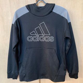 アディダス(adidas)のadidas アディダス　パーカー　ブラック　160(ジャケット/上着)