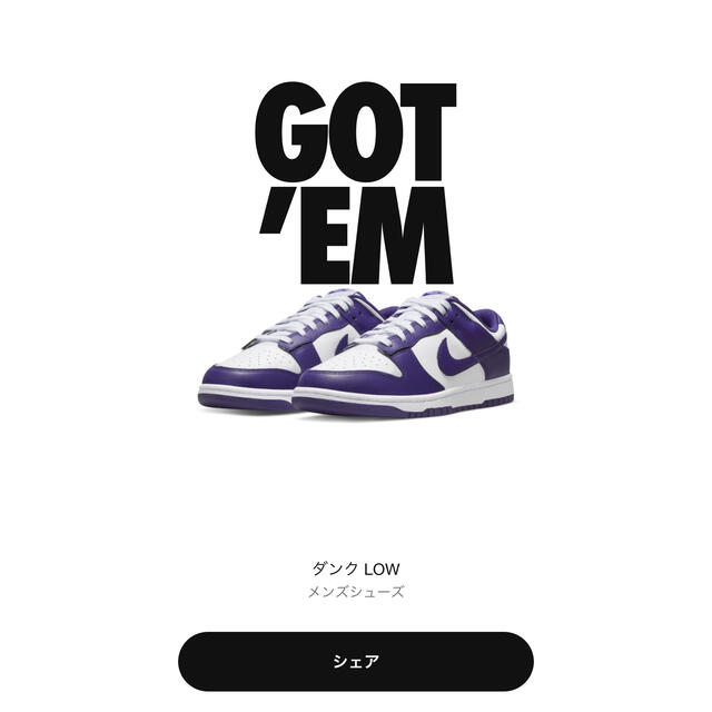 Nike Dunk Low Championship Court Purple