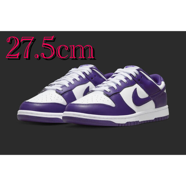 27.5cm nike championship court purple