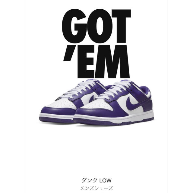 Nike Dunk Low Championship  Purple28cm