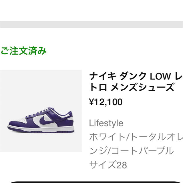 Nike Dunk Low Championship  Purple28cm 1