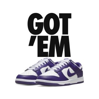 ナイキ(NIKE)の【26cm】Nike dunk low purpleナイキ ダンクロウ パープル(スニーカー)